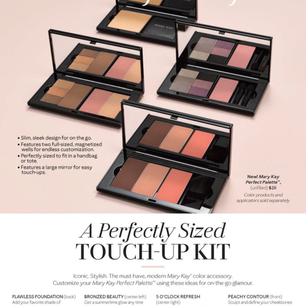 Mary Kay Perfect Palette in Sleek Black - Unfilled - Customizable